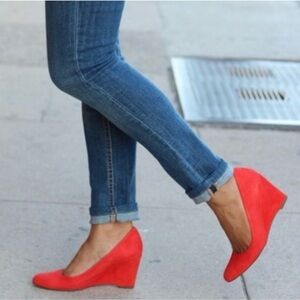 J Crew Women’s Orange Suede Wedge Heel 6.5
Casual Comfortable Shoes